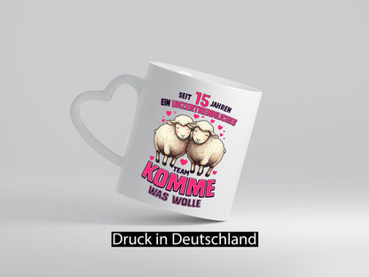 15 Jahre Verheiratet | ein Team Ehepaar Geschenk Humor Geschenkidee lustiger