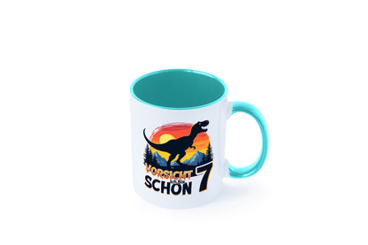 7. Geburtstag | 7 Jahre Dinosaurier v2 Geschenk Geschenkidee lustiger Spruch