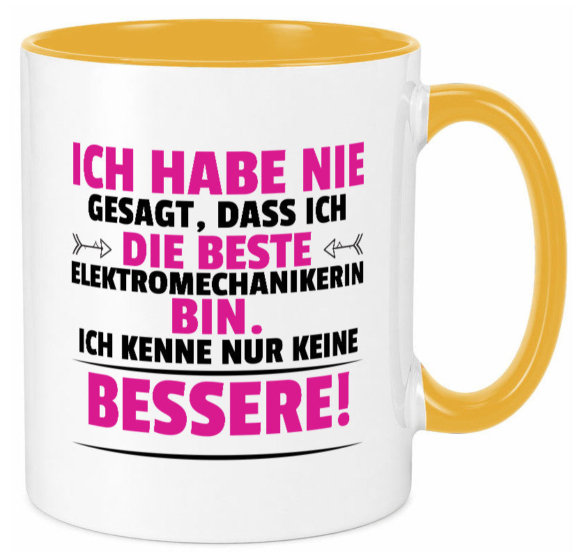 Die Beste Elektromechanikerin | Mechanikerin lustiger Spruch Geschenk Humor Tasse