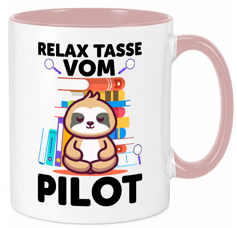 Relax Tasse: Pilot | Flugzeug Piloten lustiger Spruch Geschenk Humor