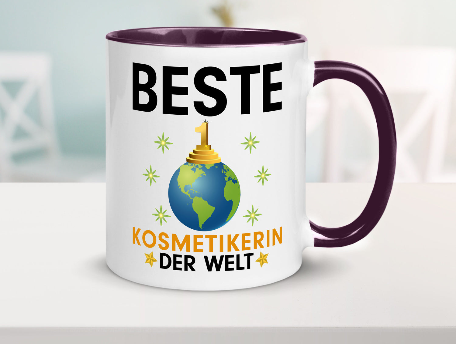 Welt Beste Kosmetikerin | Kosmetik Stylistin Visagistin Geschenkidee Humor Tasse