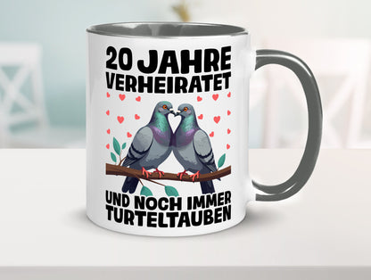 20 Jahre verheiratet | Turteltauben Ehe Ehepaar lustig Humor Geschenkidee