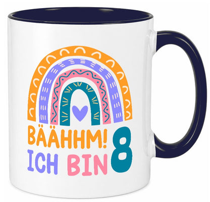 8. Geburtstag | 8 Jahre Regenbogen Bääm Mädchen Geschenk Geschenkidee lustiger Tasse
