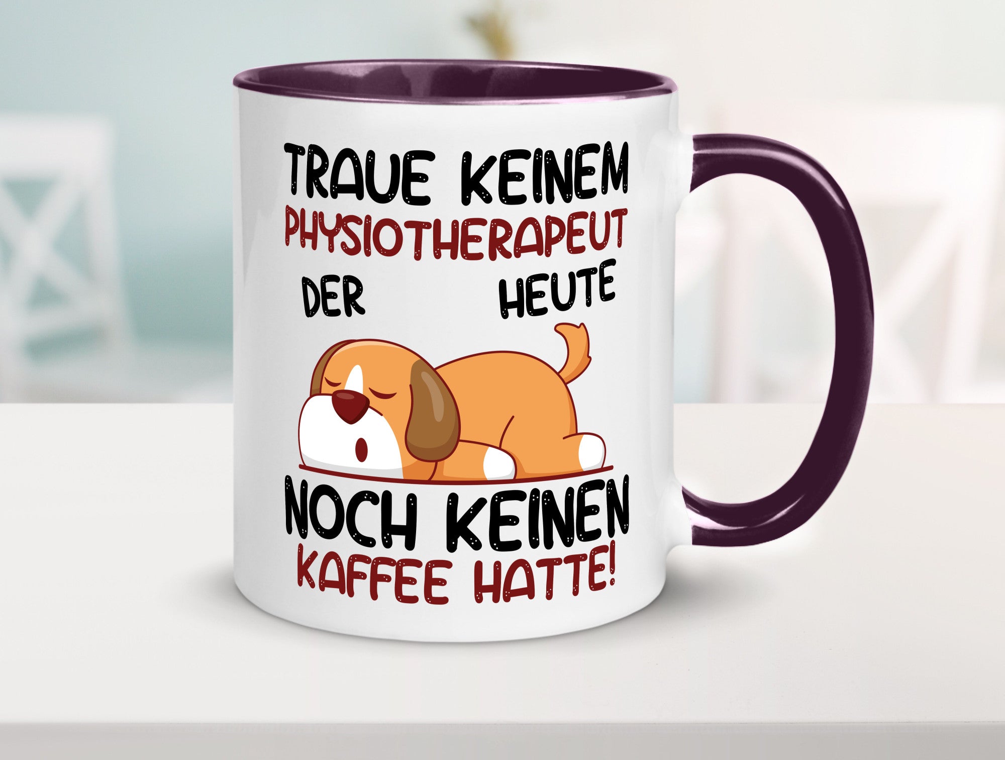 Traue keinem Physiotherapeut v2 Geschenkidee Humor Tasse