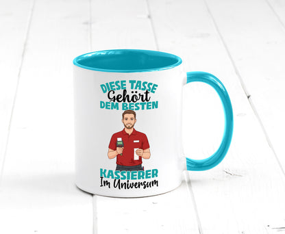 Im Universum: Kassierer Geschenk Humor Geschenkidee lustiger Spruch Tasse