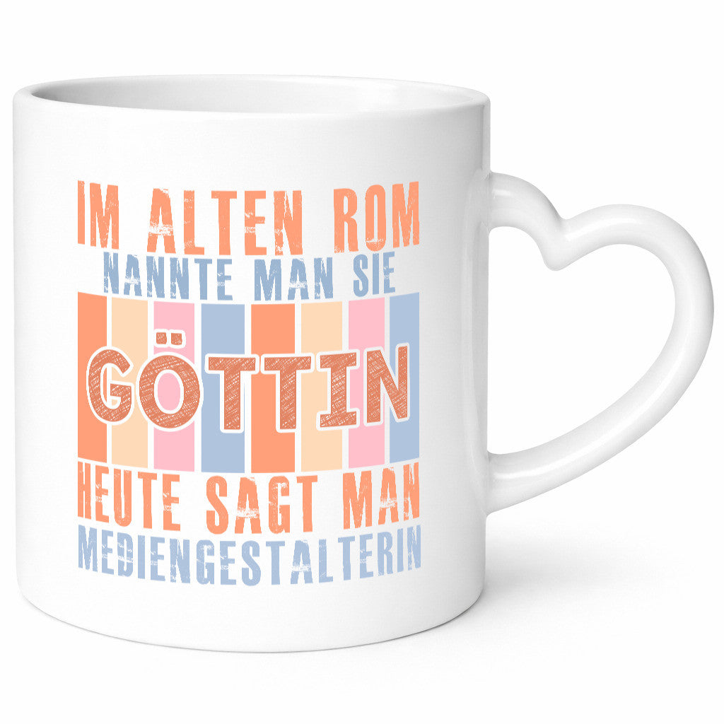 Heute sagt man: Mediengestalterin | Medien Geschenkidee Humor Tasse
