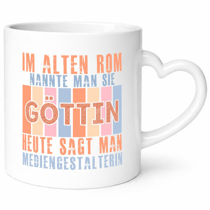 Heute sagt man: Mediengestalterin | Medien Geschenkidee Humor Tasse