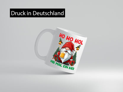 Hol mir mal ein Bier | Biertrinker Weihnachtsbier Humor Geschenkidee Tasse