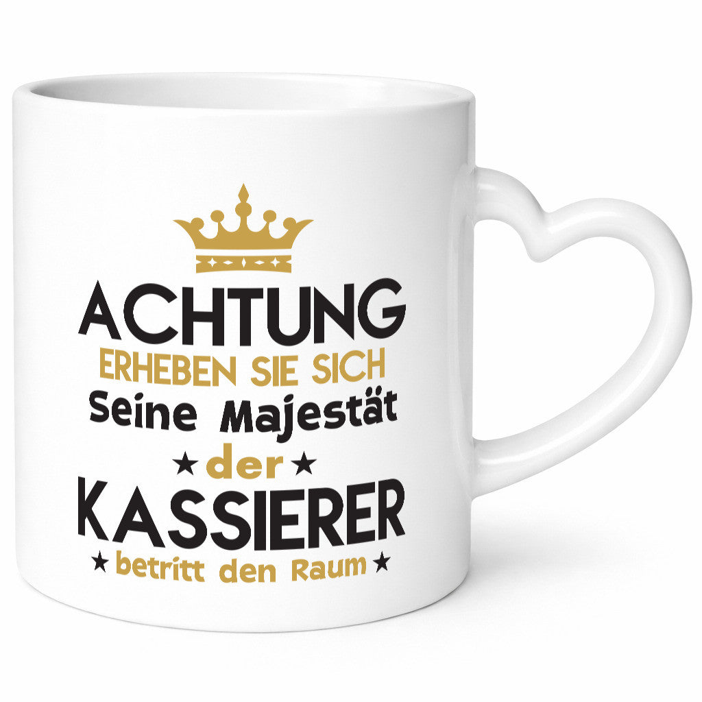 Seine Majestät Kassierer lustig Humor Geschenkidee Geschenk Tasse