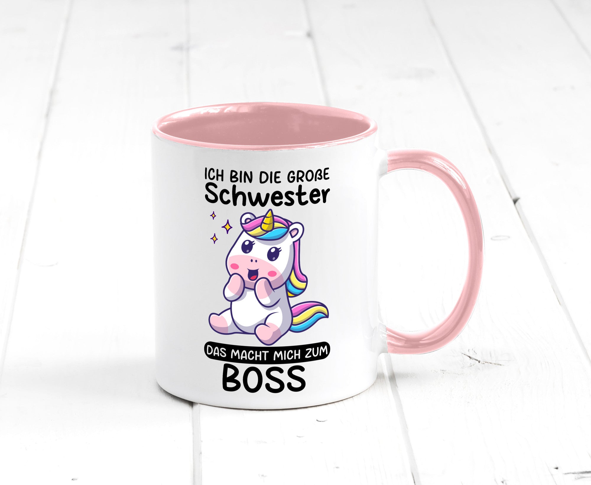 Große schwester macht mich zum Boss | Einhorn Geschwister lustiger Spruch
