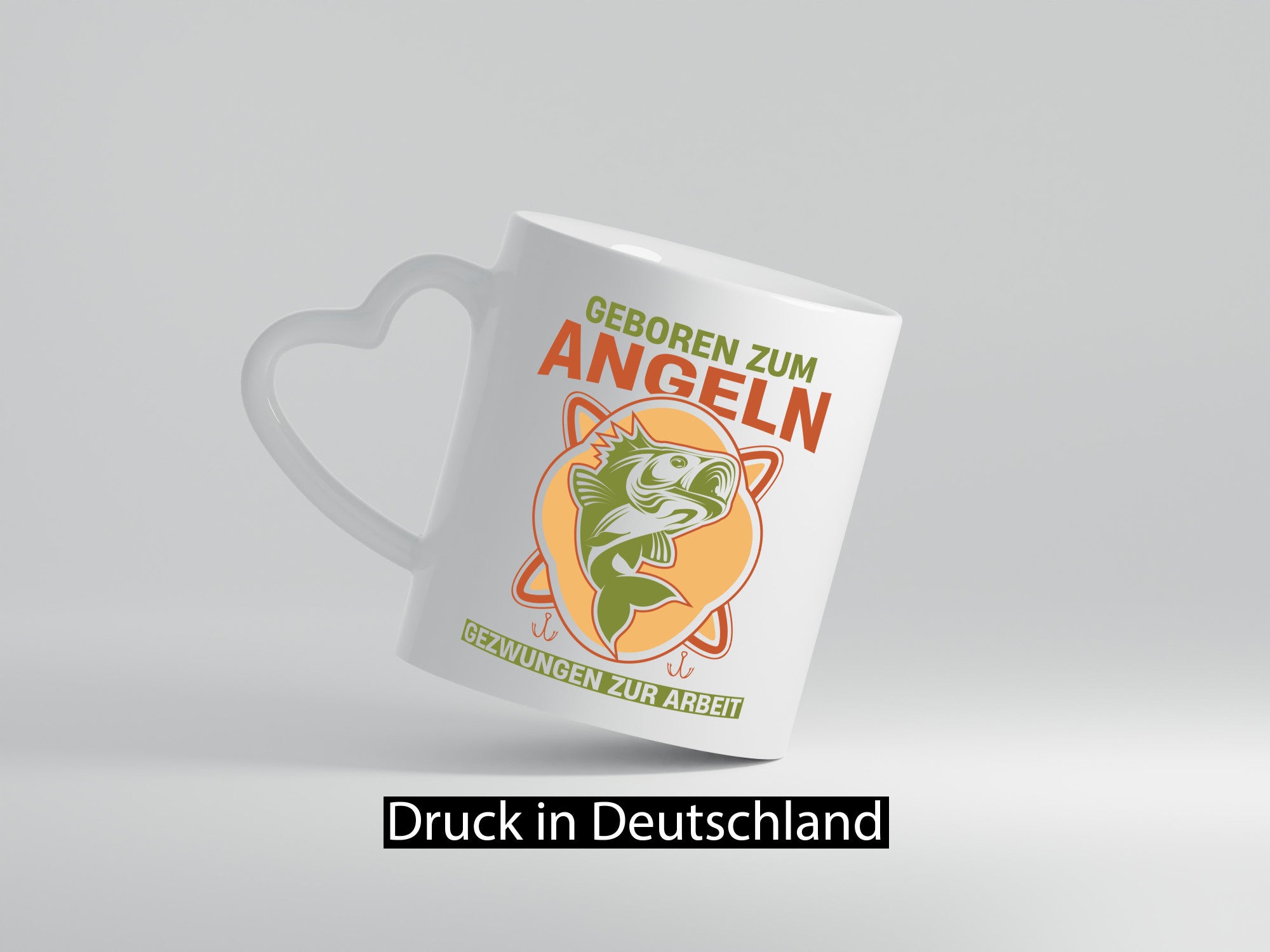 Geboren zum Angeln gezwungen zur Arbeit | Angler Fische lustig Kollegen Büro