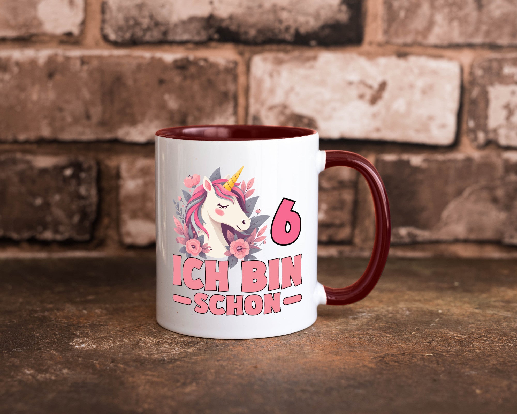 6. Geburtstag | 6 Jahre Einhorn bin schon Mädchen Geschenk Geschenkidee
