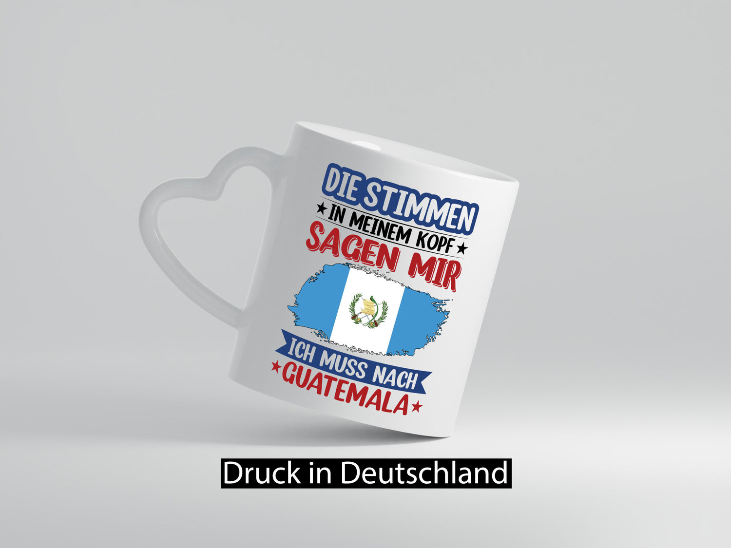 Guatemala | Urlaub Stimmen in meinem Kopf Traumland Geschenkidee Humor Tasse