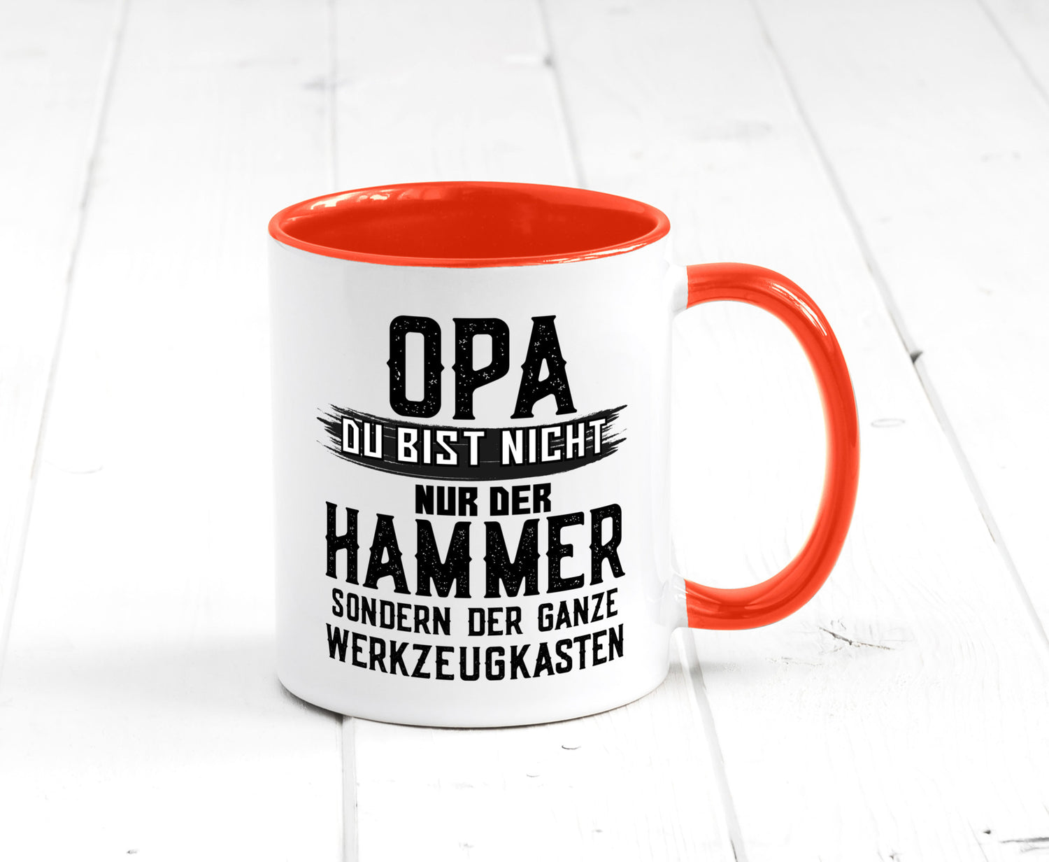 Opa ist der Hammer | Großvater Tasse Werkzeugkasten lustig Familie Geschenkidee