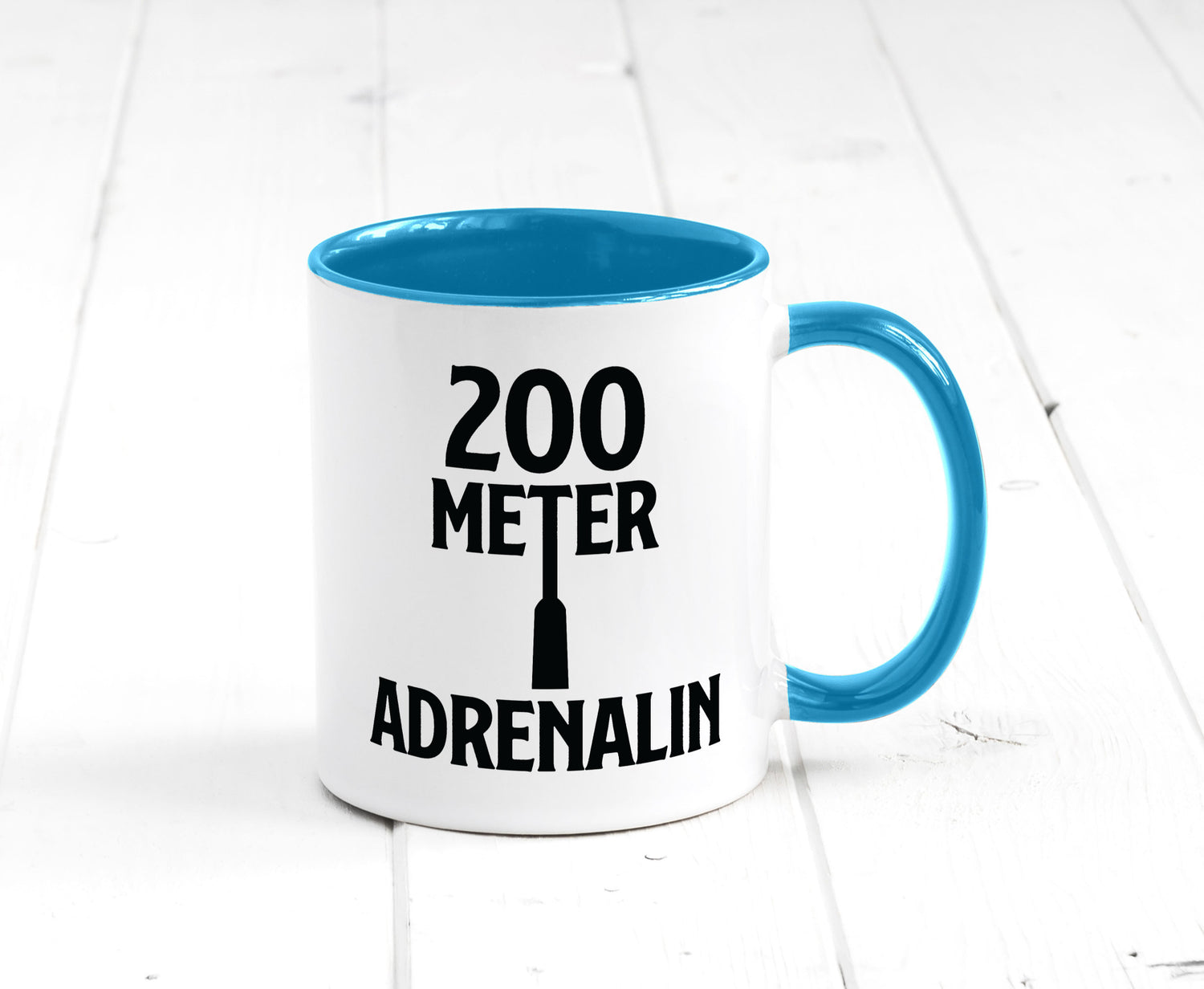200 Meter Adrenalin v2 lustig Humor Geschenkidee Geschenk Tasse