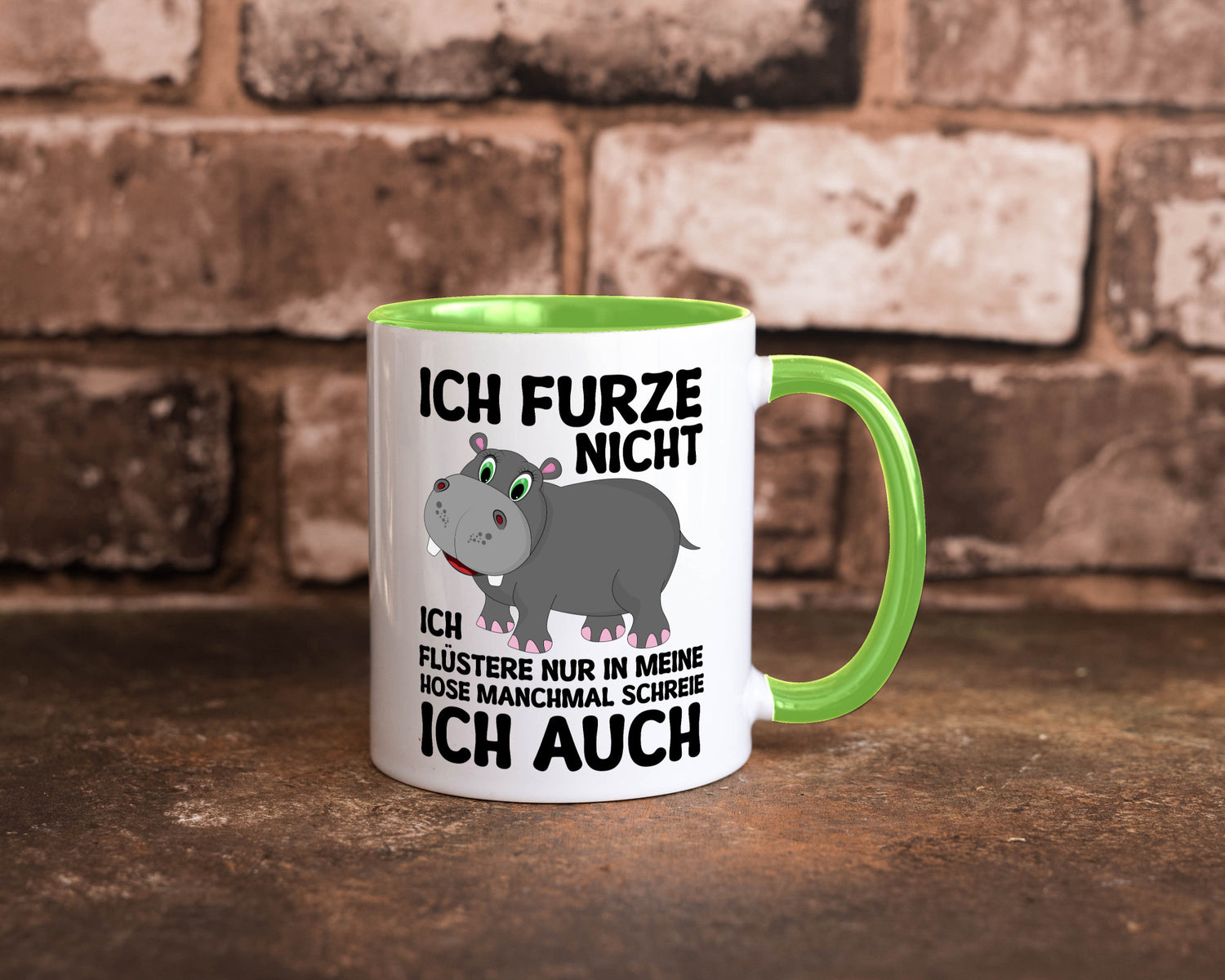 Ich furze nicht | furznilpferd v2 Humor Geschenkidee Tasse