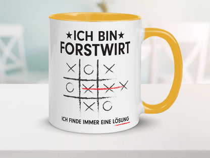 Lösung finden: Forstwirt | Waldarbeiter v2 Geschenkidee Arbeit Kollegen Büro