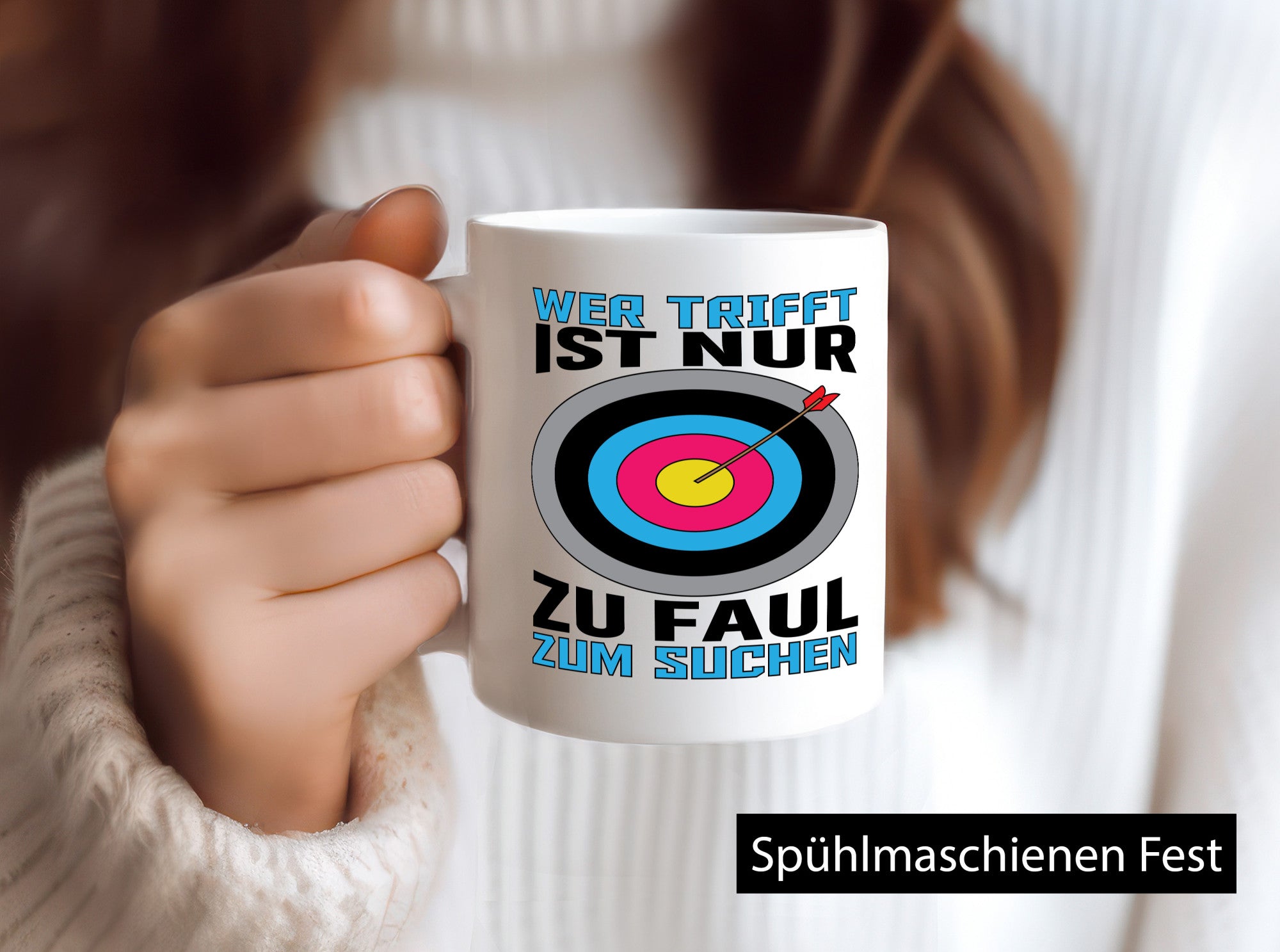 Wer trifft ist nur zu Faul zum Suchen | Bogenschießen Geschenk Humor