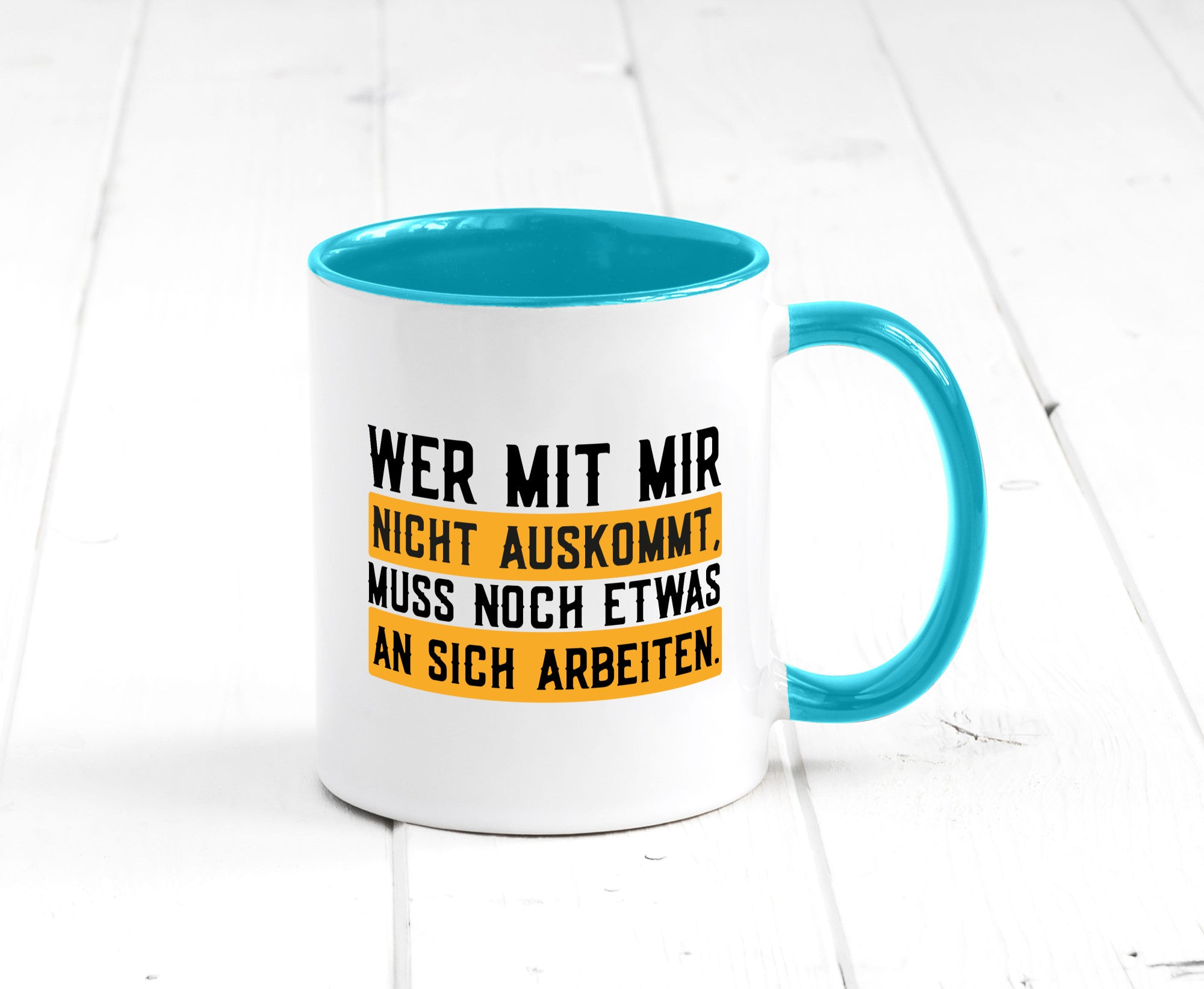 Wer mit mir nicht auskommt | Selbstbewusst lustiger Spruch Geschenk Humor