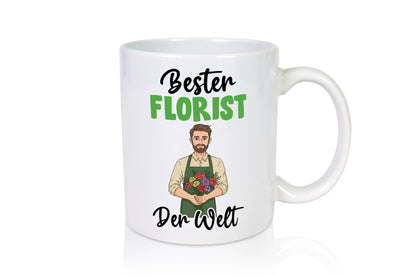 Bester Florist | Blumen Verkäufer v2 lustig Humor Geschenkidee Geschenk Tasse