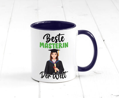 Beste Masterin | Student Uni Studium Humor Geschenkidee Tasse