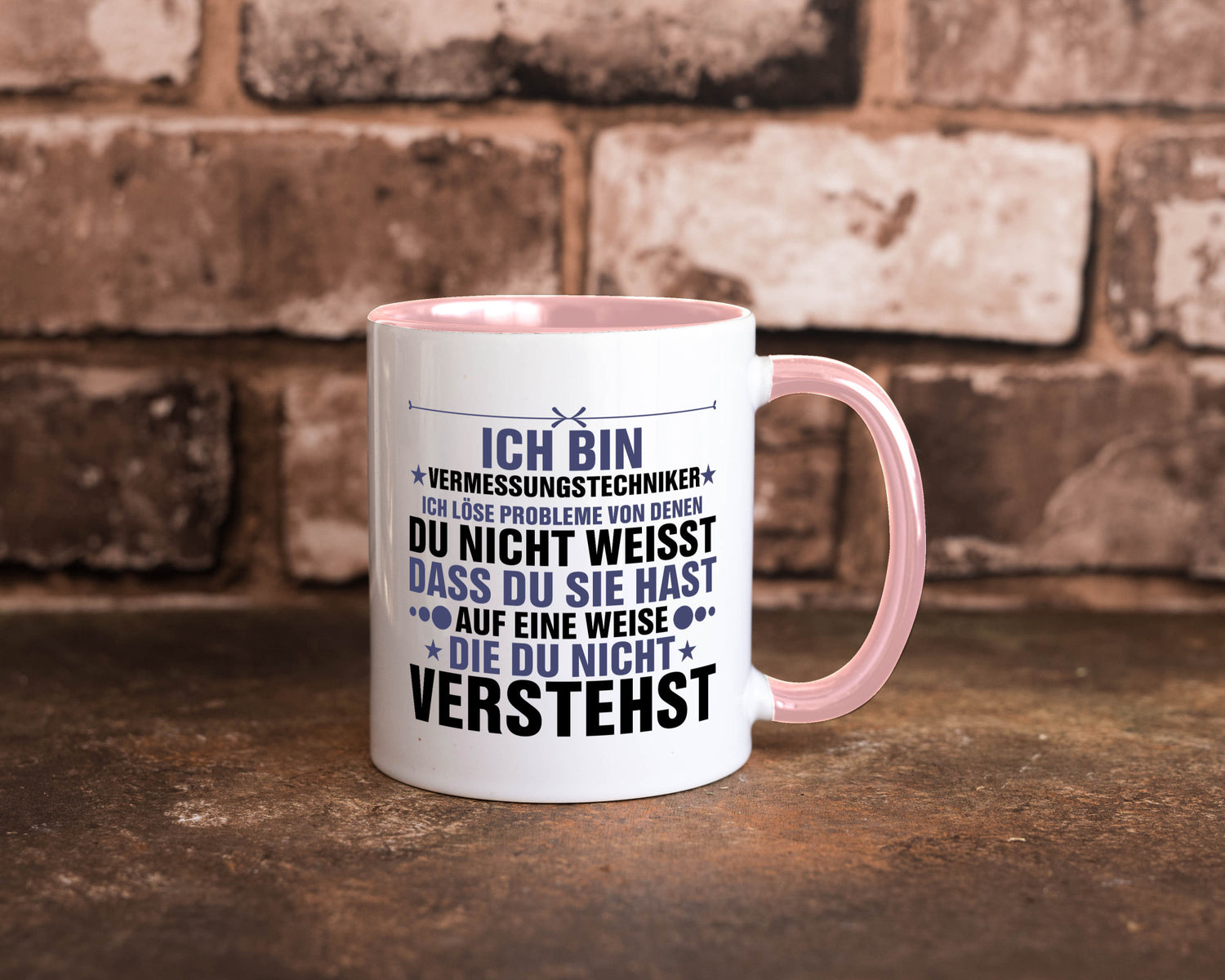 Löse Probleme: Vermessungstechniker | Techniker Humor Geschenkidee Tasse