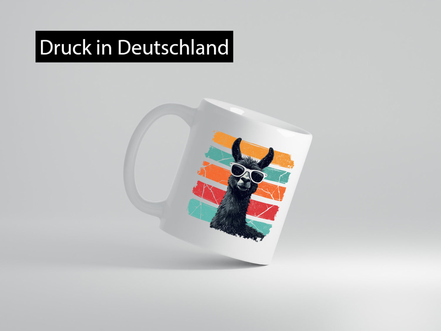 Alpaka | Lama mit Sonnenbrille Humor Geschenkidee Tasse