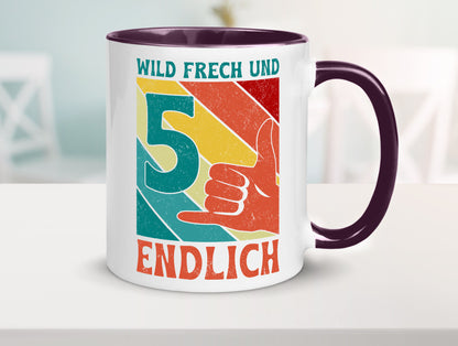5. Geburtstag | 5 Jahre Wild und Frech Geschenk Geschenkidee lustiger Spruch