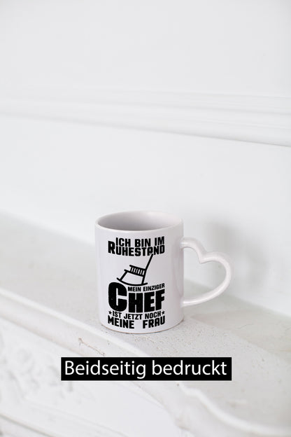 Ich bin im Ruhestand lustig Jubiläum Geschenk Tasse