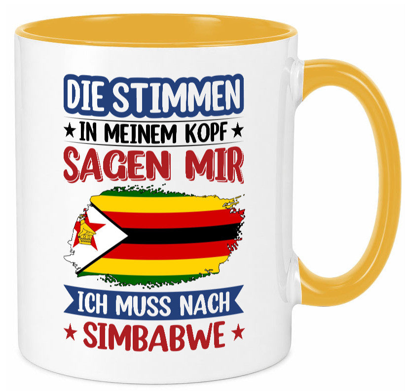 Simbabwe | Urlaub Stimmen in meinem Kopf Traumland v2 Geschenk Humor