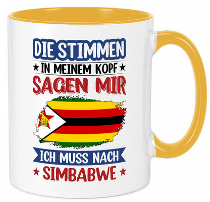 Simbabwe | Urlaub Stimmen in meinem Kopf Traumland v2 Geschenk Humor