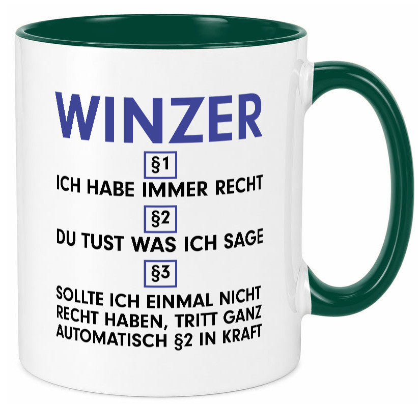 Ich habe immer Recht Winzer | Weinbauer Wein lustig Humor Geschenkidee Geschenk