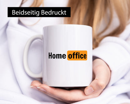 Homeoffice | Arbeit von zuhause v2 Geschenk Kollegen Büro lustiger Spruch Tasse