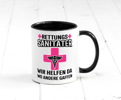 Rettungssanitäter | wir helfen wo andere Gaffen Geschenk Humor Geschenkidee Tasse