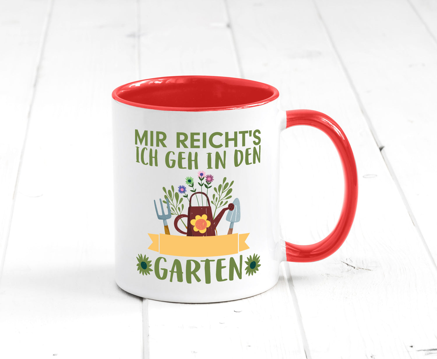 Ich geh in den Garten | Gärtner Tasse Gartenarbeit Humor Arbeit Kollegen Büro