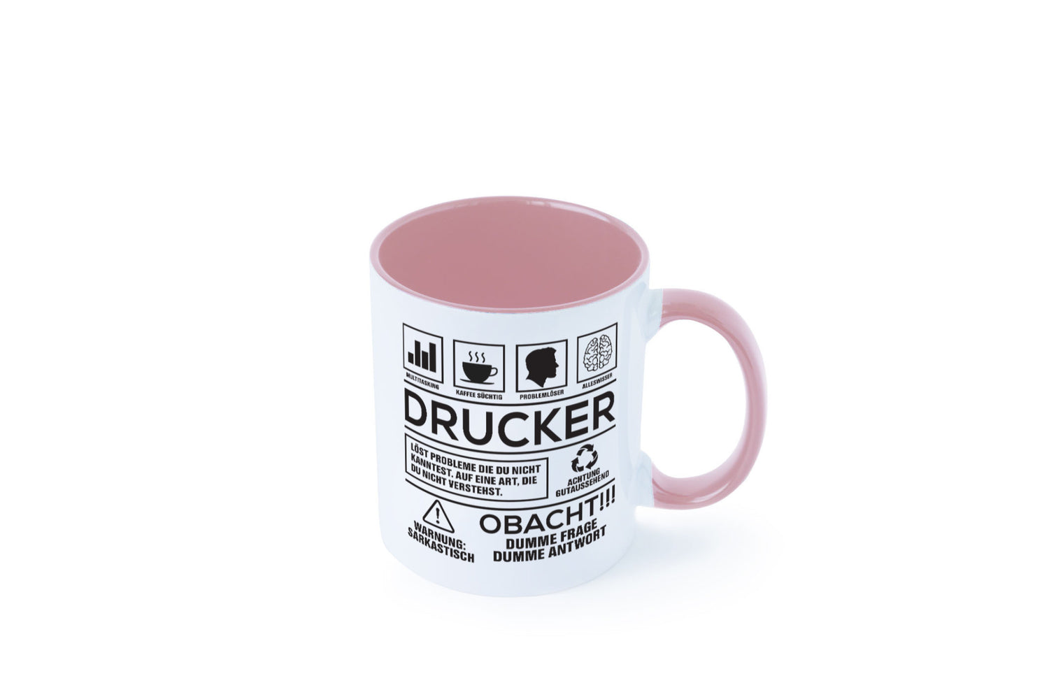 Achtung Probleme Drucker | Druckerei Print Medien Humor Geschenkidee Tasse
