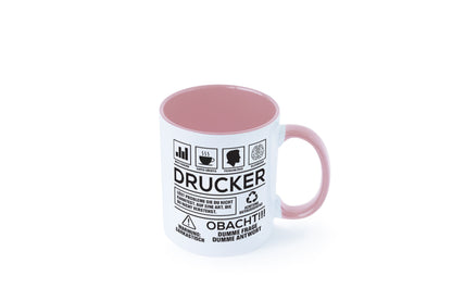 Achtung Probleme Drucker | Druckerei Print Medien Humor Geschenkidee Tasse
