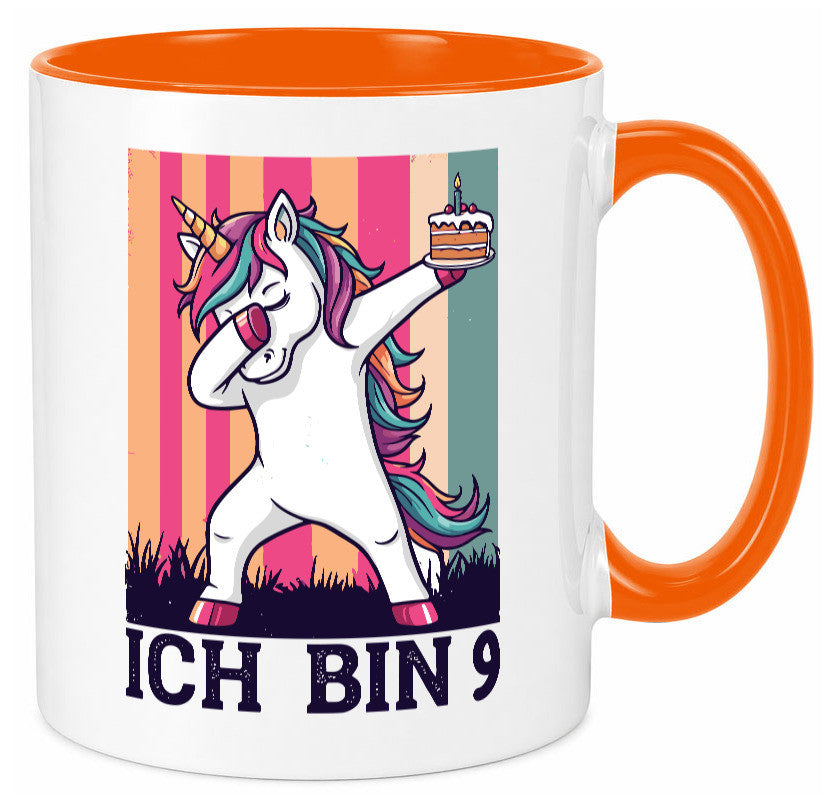 9 Geburtstag | Einhorn Damping Mädchen Humor Geschenkidee Tasse
