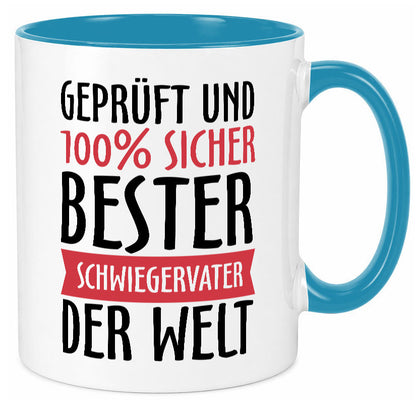 Bester Schwiegervater Geschenk Familie Geschenkidee lustiger Spruch Tasse