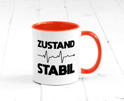 Zustand Stabil | Herzschlag Heartbeat lustiger Spruch Geschenk Humor