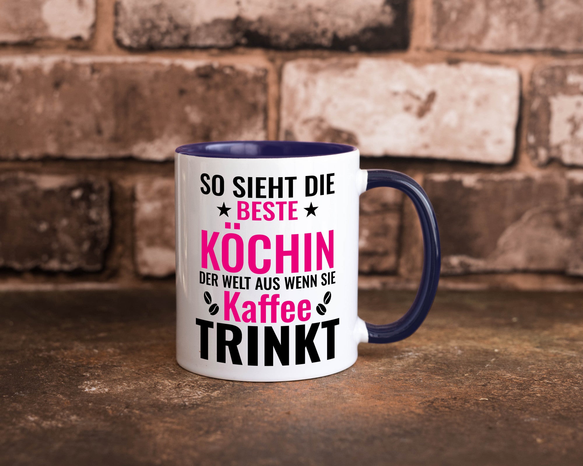 Kaffee trinkt: Köchin | Chefköchin Chefkoch Humor Arbeit Kollegen Büro