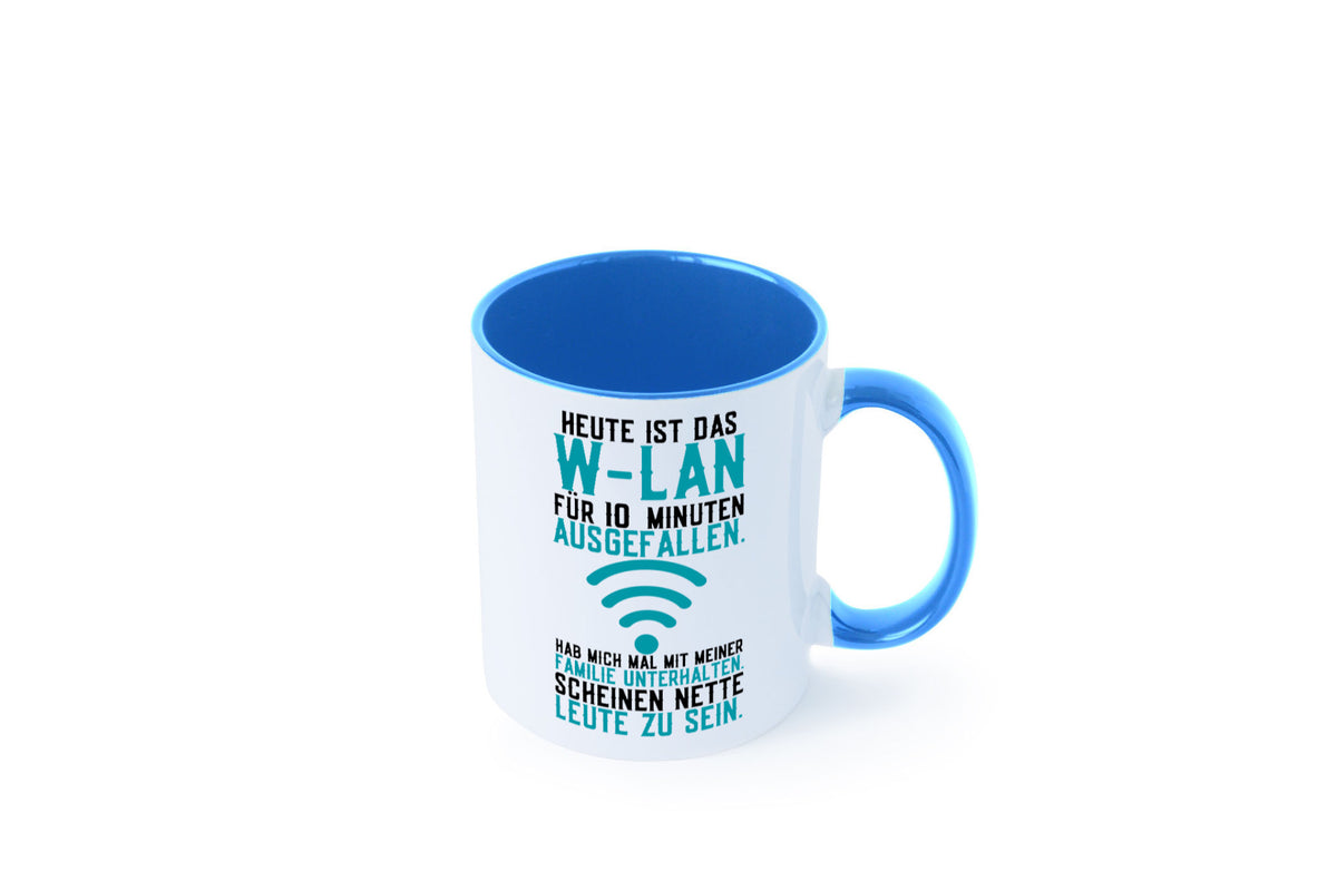 10 Minuten W-Lan Ausfall | Nerd Computer PC Gamer lustig Humor Geschenkidee Tasse