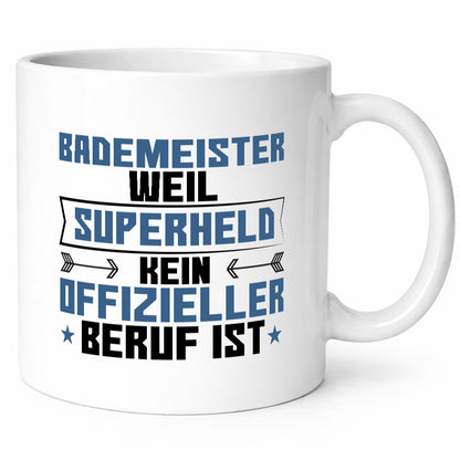 Superheld Bademeister | Rettungsschwimmer Geschenkidee Humor Tasse