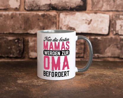 Beste Mama wird zur Oma befördert | Großmutter lustiger Spruch Geschenk Familie