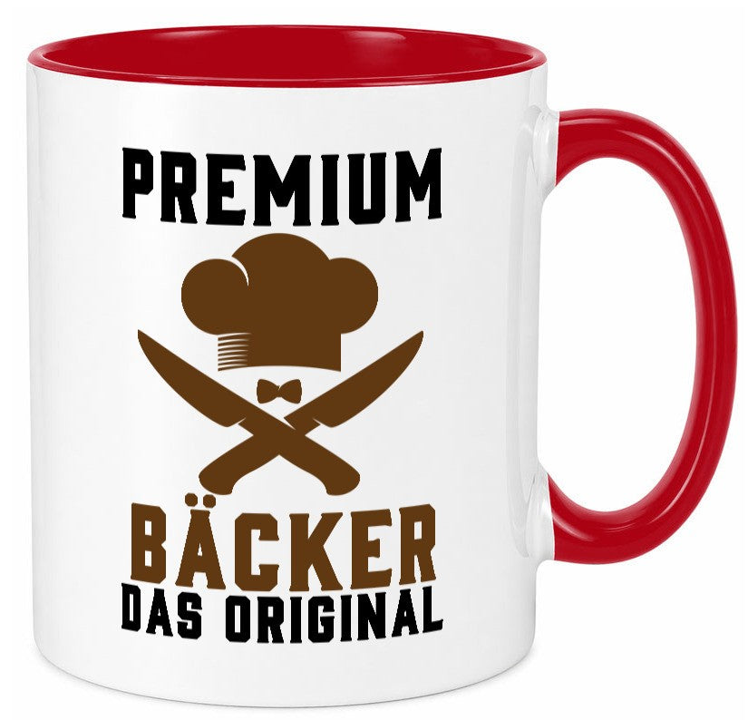 Premium Bäcker das Orginal Humor Geschenkidee Tasse