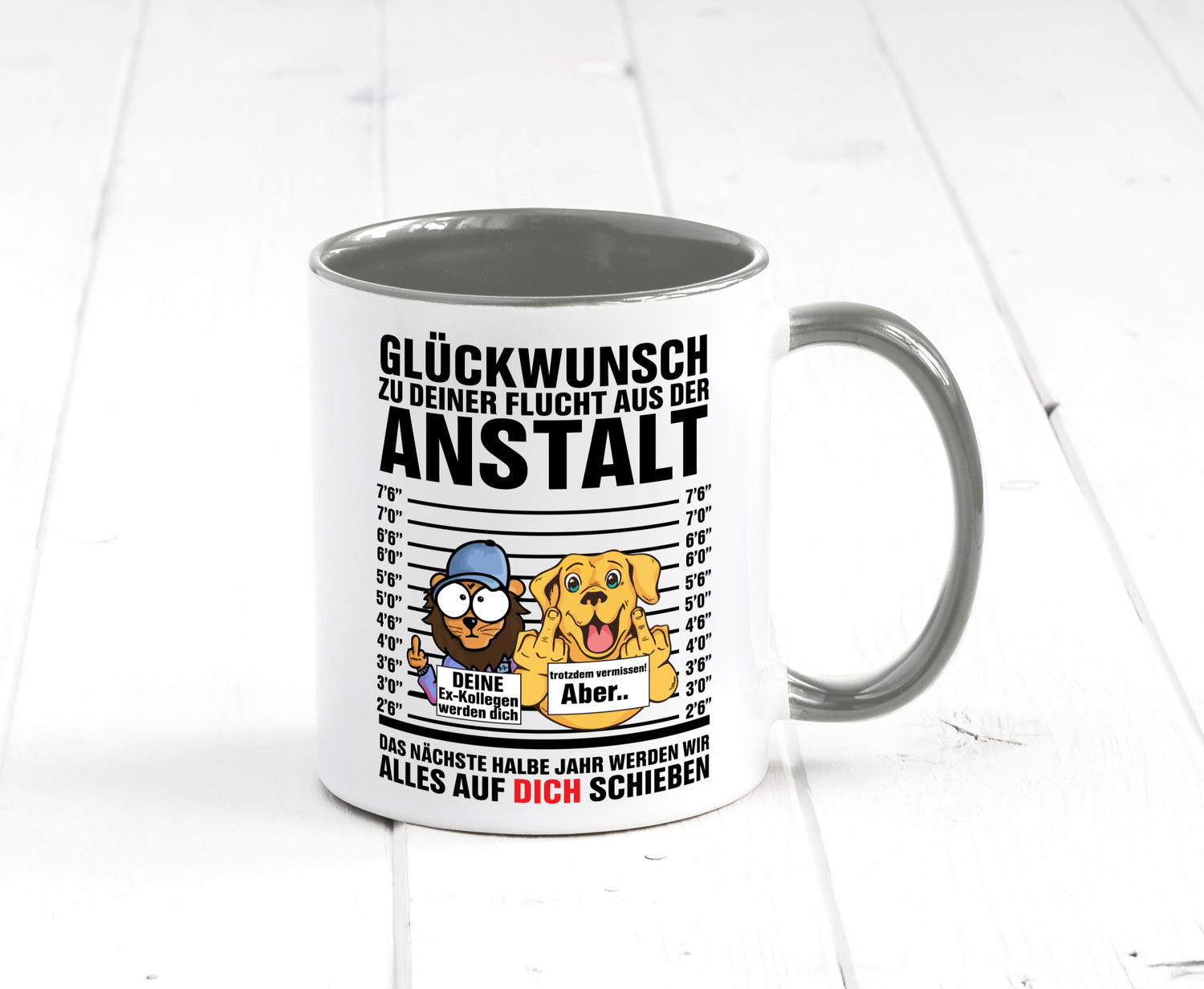Glückwunsch zu deiner Flucht | Abschiedgeschenk v3 Geschenk Humor Geschenkidee