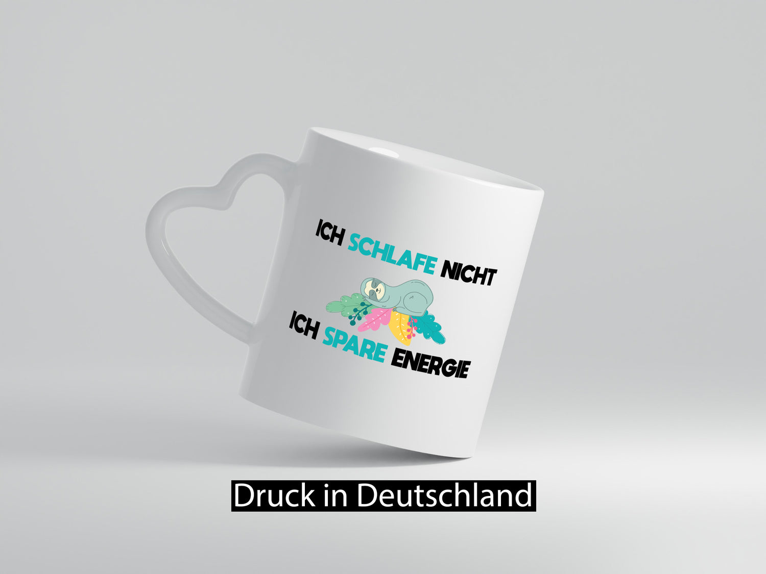 Ich schlafe nicht spare energie | Schlafen Geschenkidee Humor Tasse