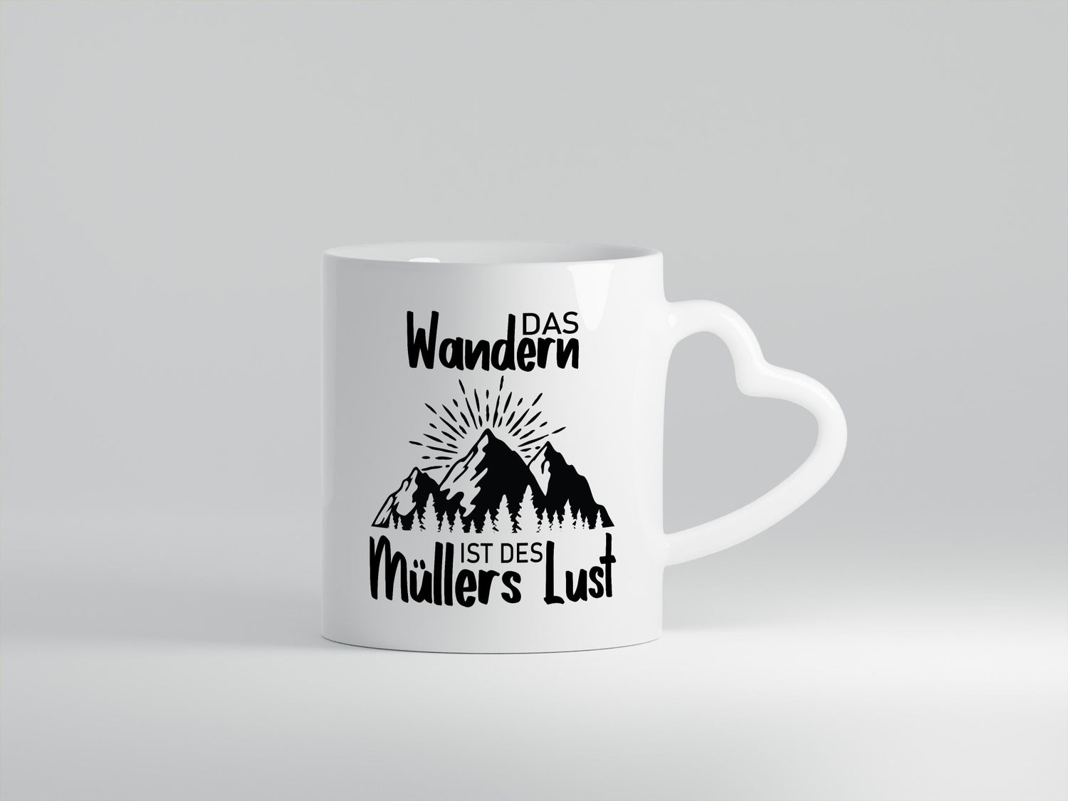 Das Wandern ist des Müllers Lust | Berge Sonne lustig Humor Geschenkidee