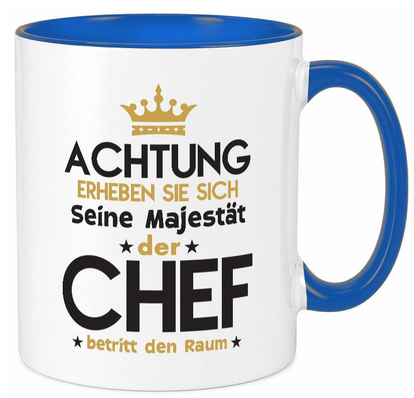 Seine Majestät Chef | Führungskraft Vorgesetzter Geschenk Arbeit Kollegen Büro Tasse