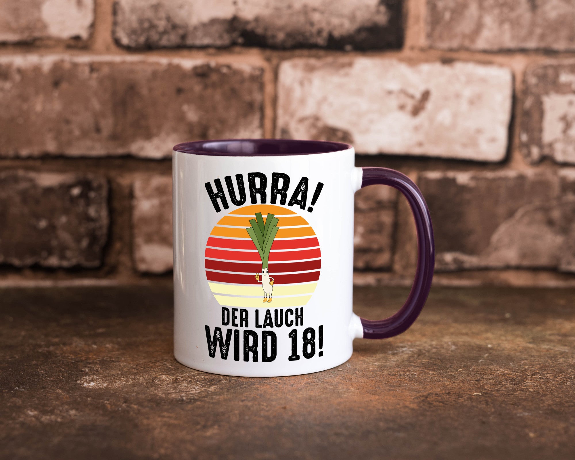Hurra der lauch wird 18 | 18. Geburtstag Ehrentag lustiger Spruch Geschenk